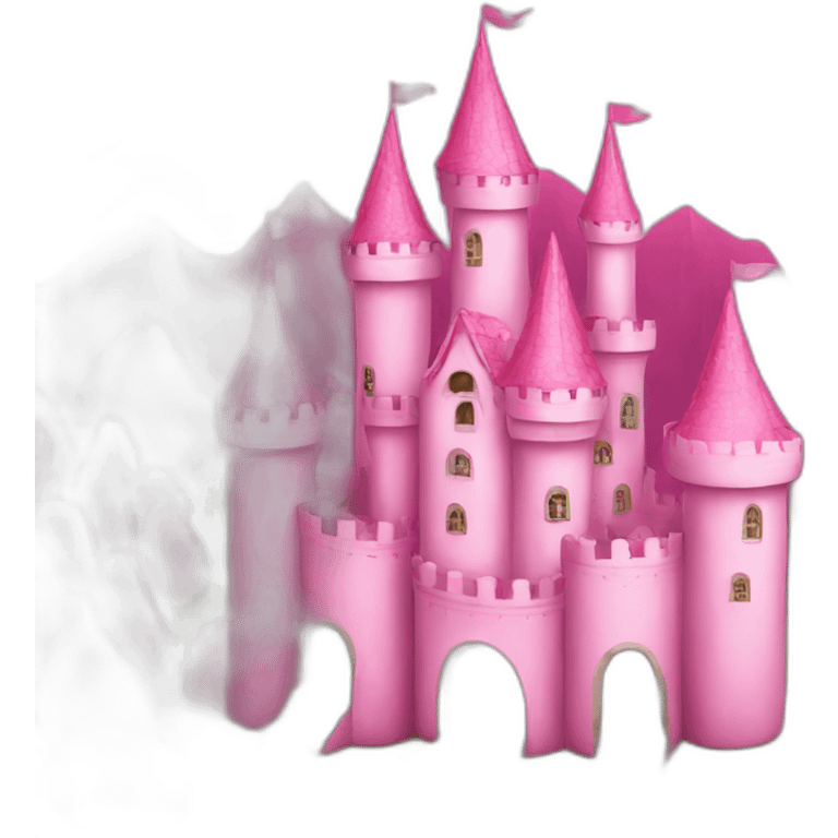 Pink castle emoji