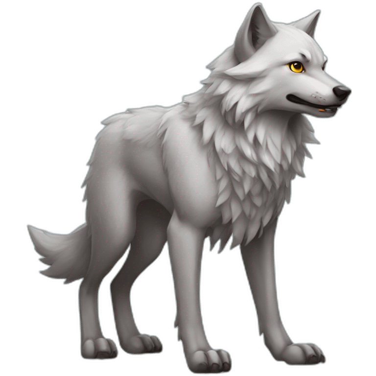 fantasy wolf emoji