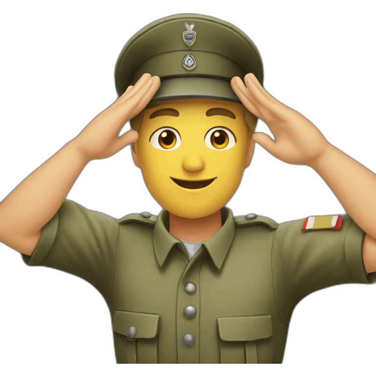 German soldier salute emoji