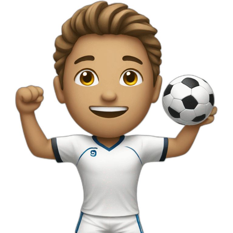 winning soccer player emoji