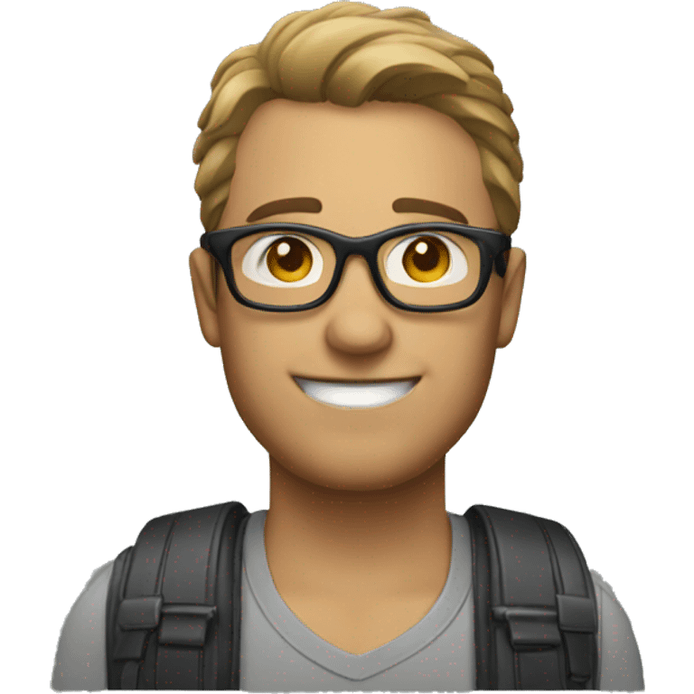 man wearing biking glasses emoji