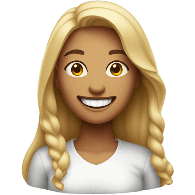 Big tooth woman emoji