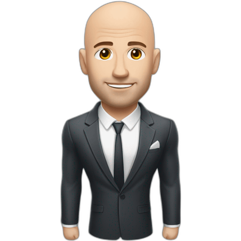 tall muscular bald guy in suit ufc fighter andrew tate emoji