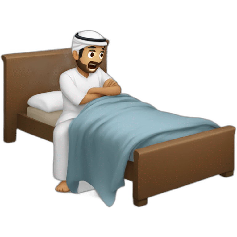 Arab man felling inpatient emoji