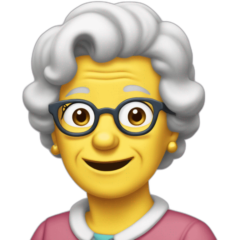 maggie grandma simpson  emoji