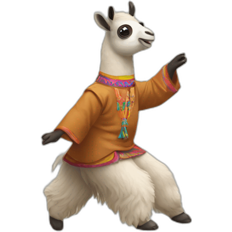 a lama dancing emoji