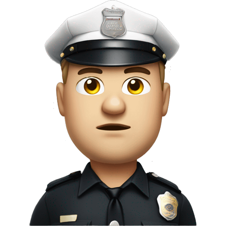 fat man as cop emoji