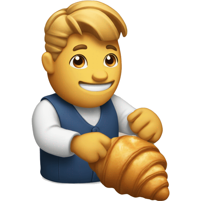 croissant eating croissant emoji