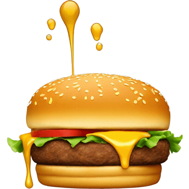 Extra Burger, Food, Make a honey mustard into ta patty and there we go. emoji