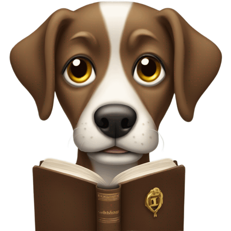 Dog with bible  emoji