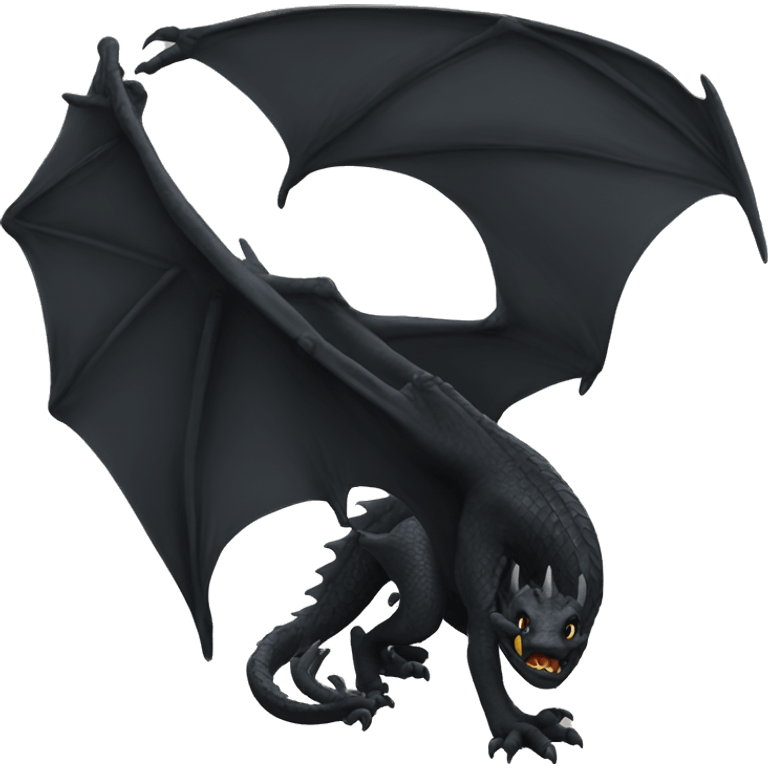 Black dragon emoji