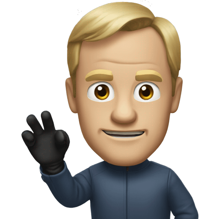 donald tusk wearing gloves emoji