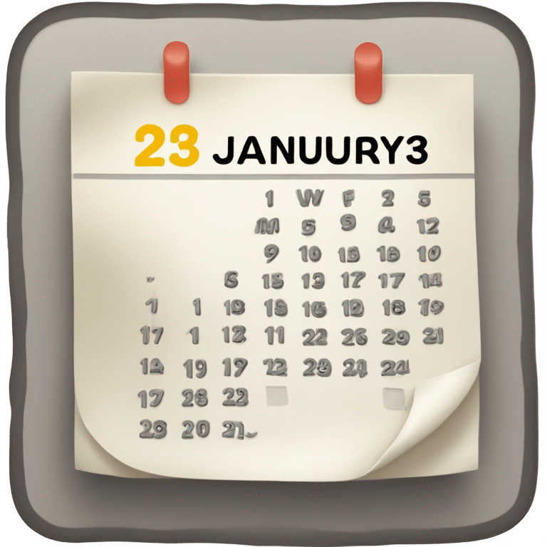 23rd of January  emoji