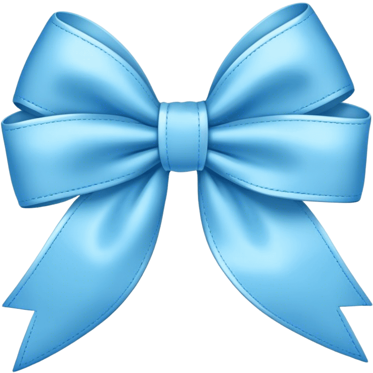 Baby blue bow emoji