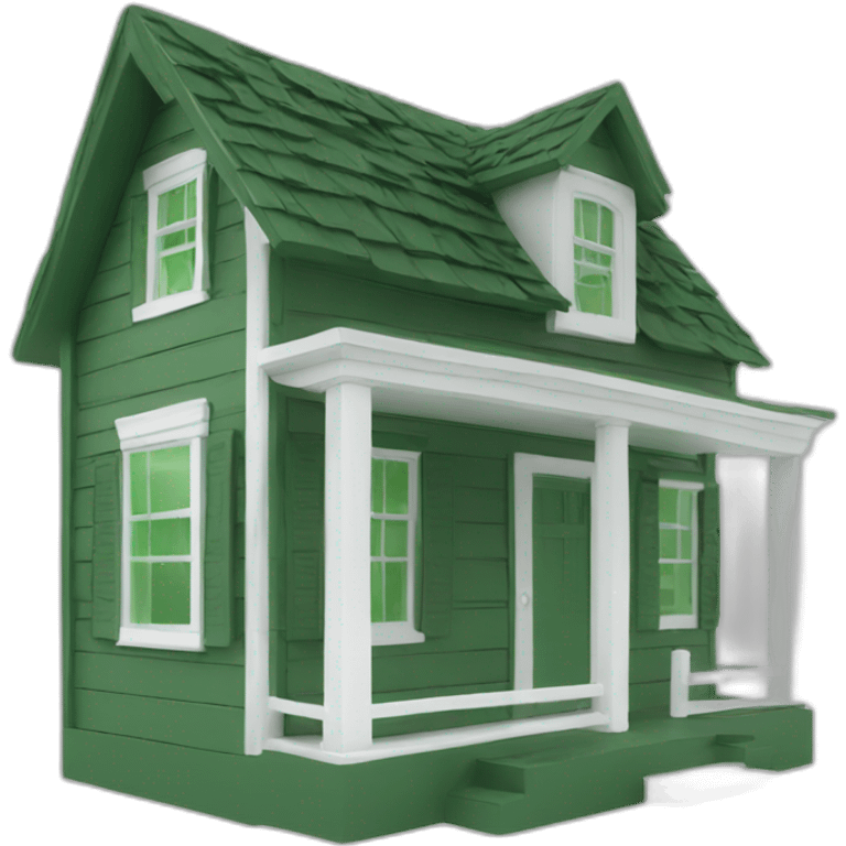 house box green and white emoji