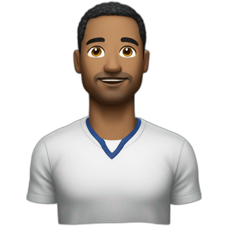 generate a man wearing 2023 shirt emoji