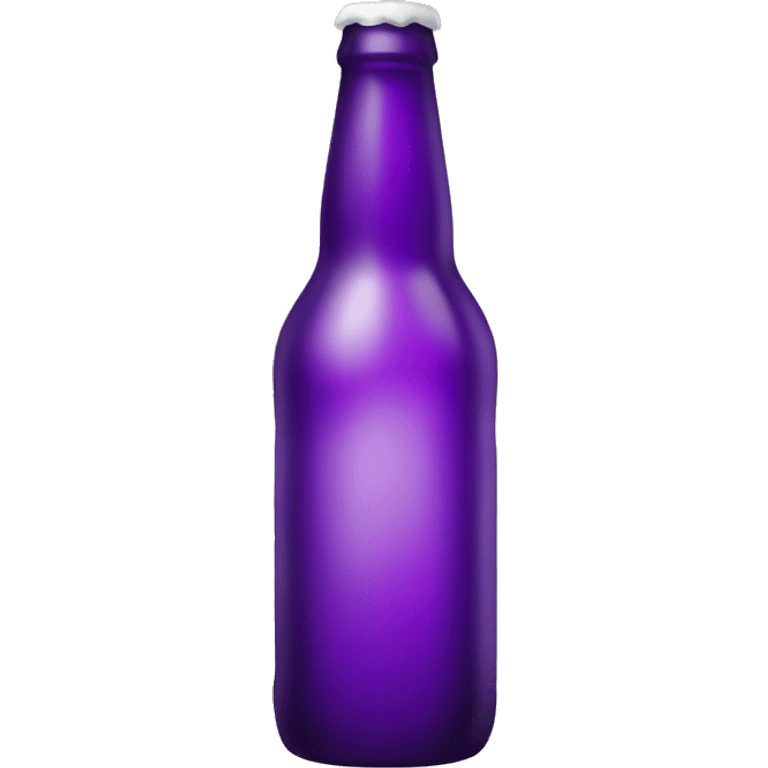 Purple beer bottle emoji