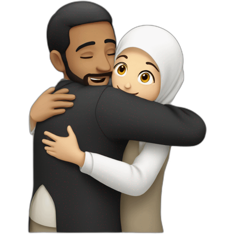 jew hugs muslim emoji