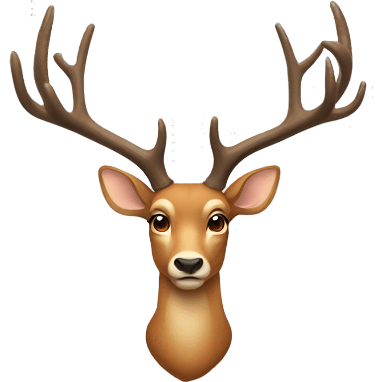 Deer with big antlers emoji