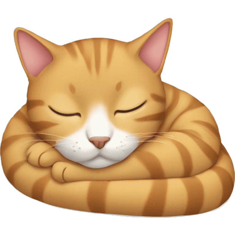 Cat sleeping emoji