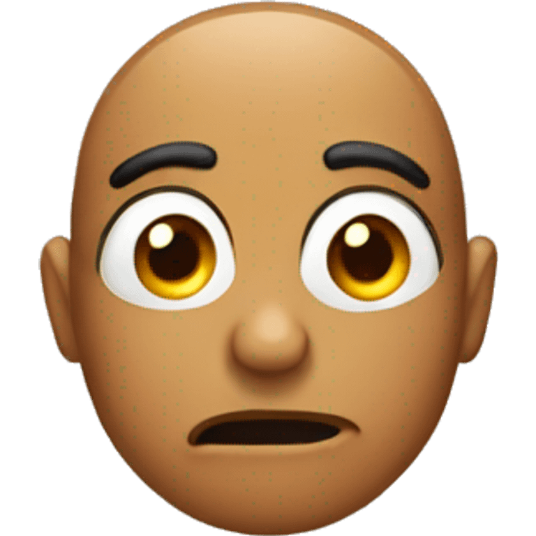 Emoji giving the side eye emoji