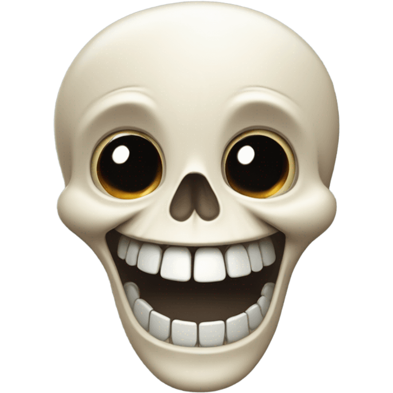 Laughing cute skeleton  emoji