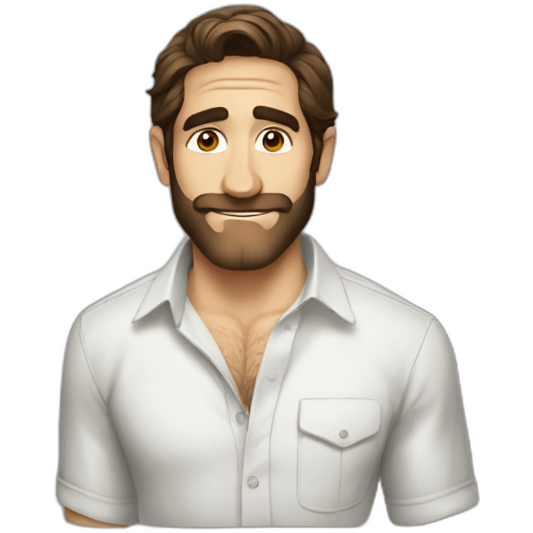 jake gyllenhaal cartoon wearing shirt emoji