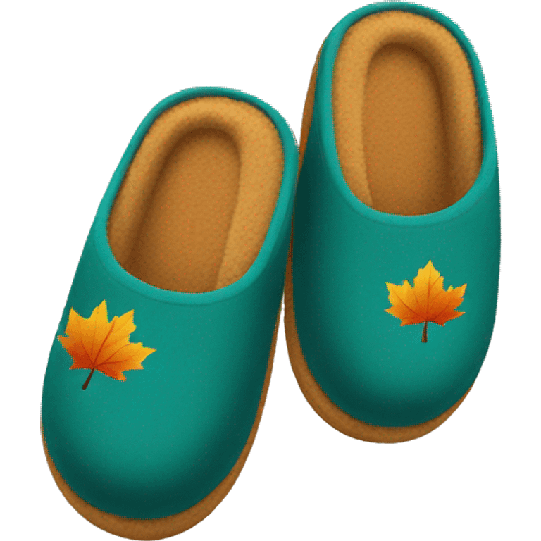 Fall slippers emoji