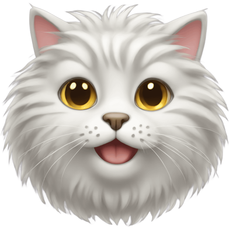 Fluffy cat emoji