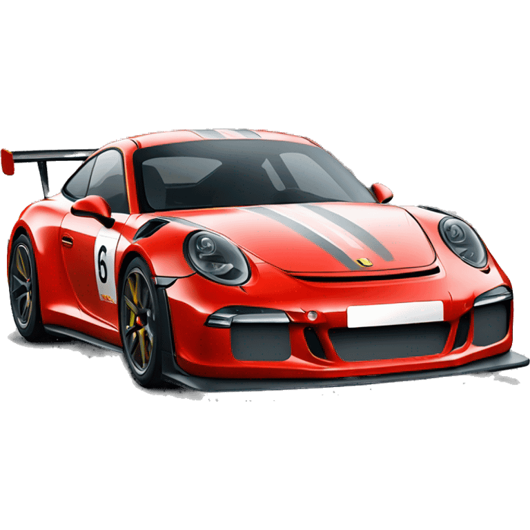 red porsche gt3r emoji emoji