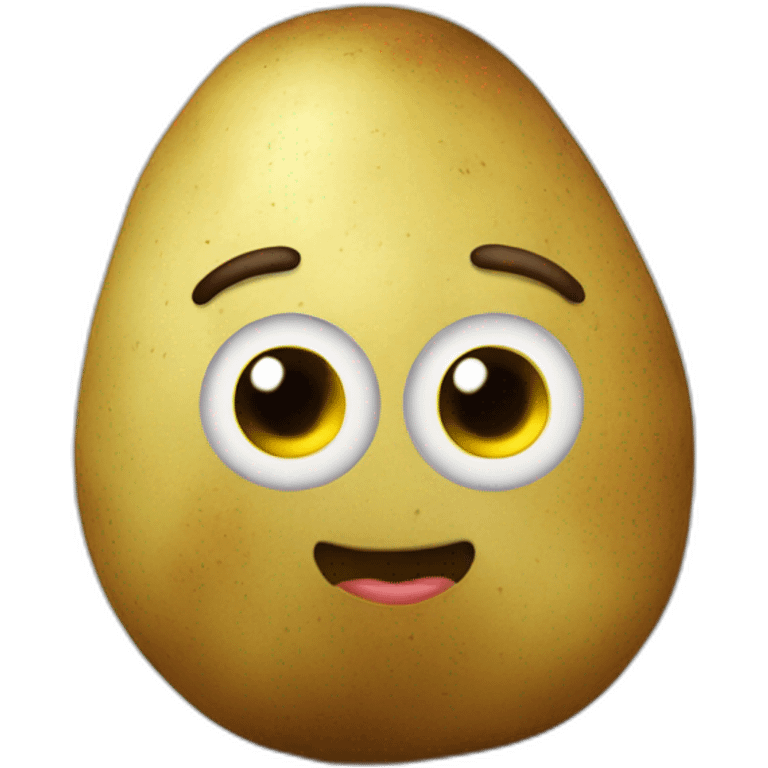 potato with human eyes emoji