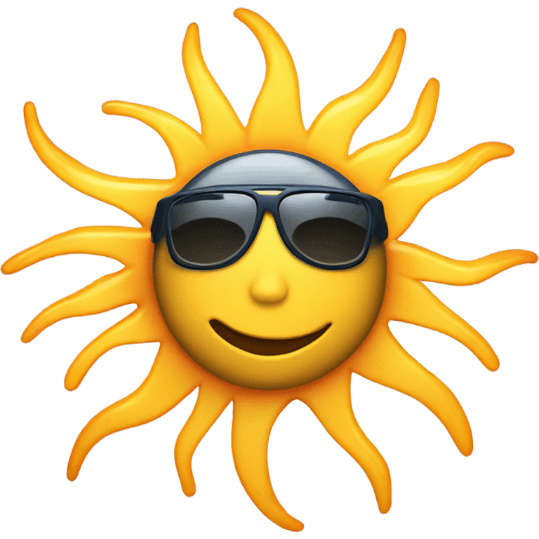 sporty sun emoji