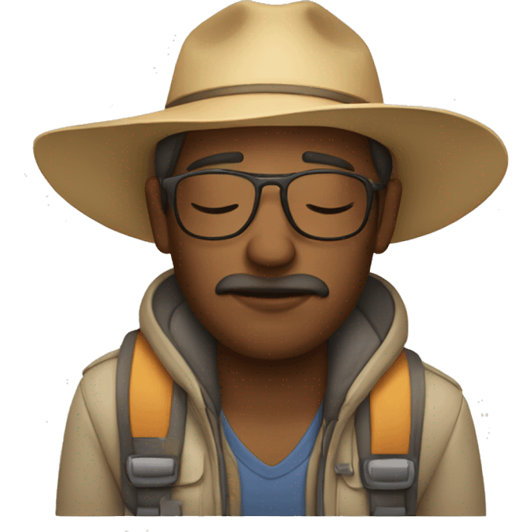 tourist sleepy emoji