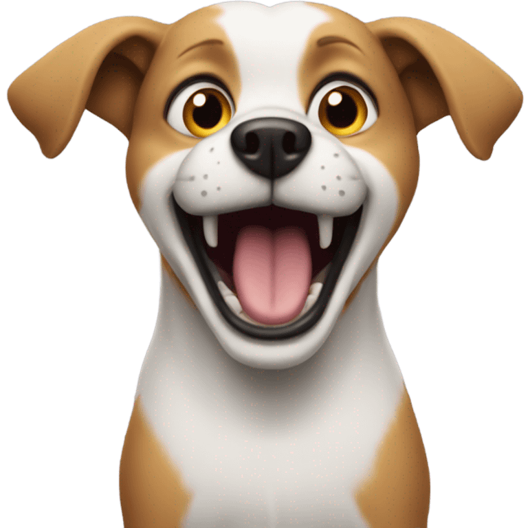 Crazy annoying dog emoji