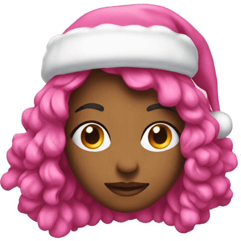 Christmas pink  emoji