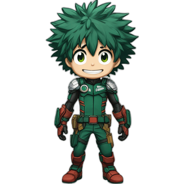 Deku en tenu de héro my hero academia emoji