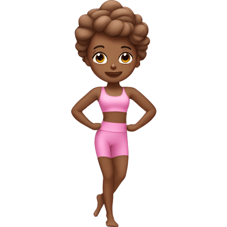 Pink Pilates princess emoji