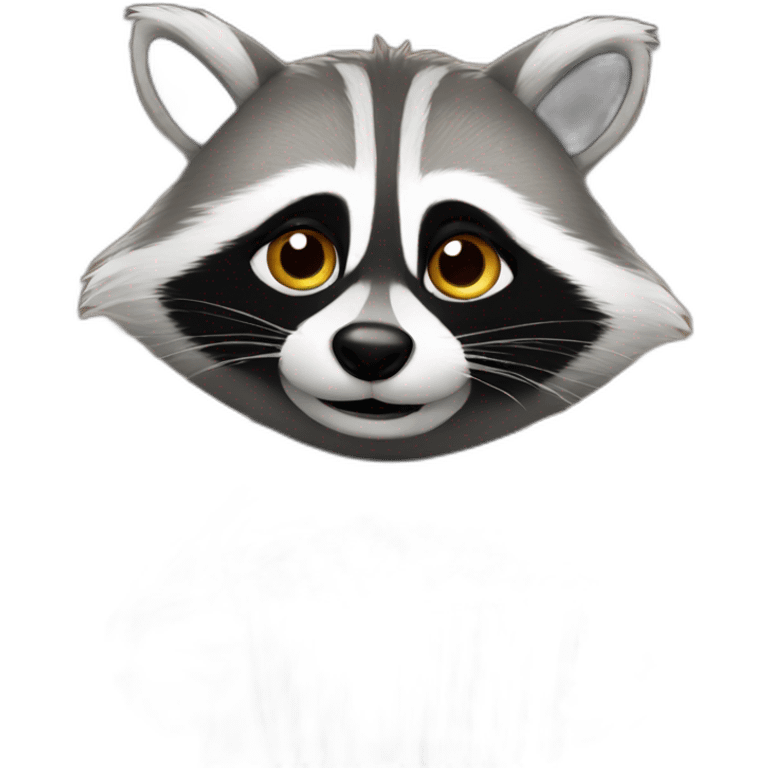 Racoon watching movies emoji