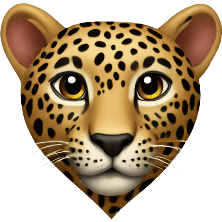 Leopard heart  emoji