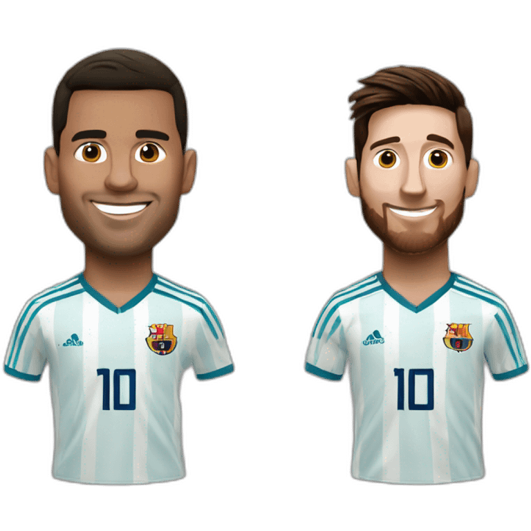 Cristiano and messi emoji