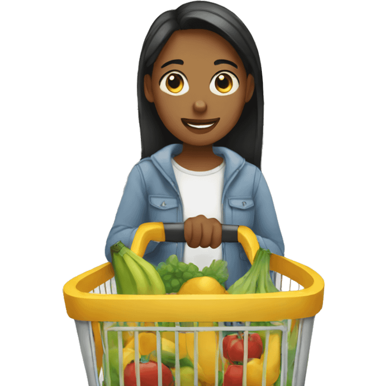 person shopping at the supermarket emoji