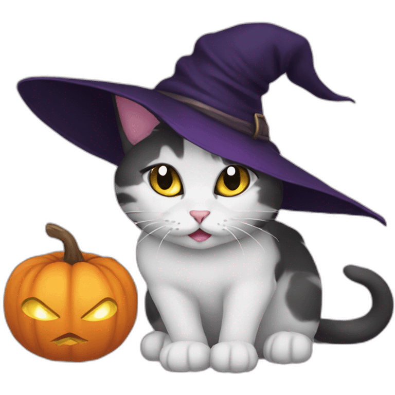 witch cat emoji