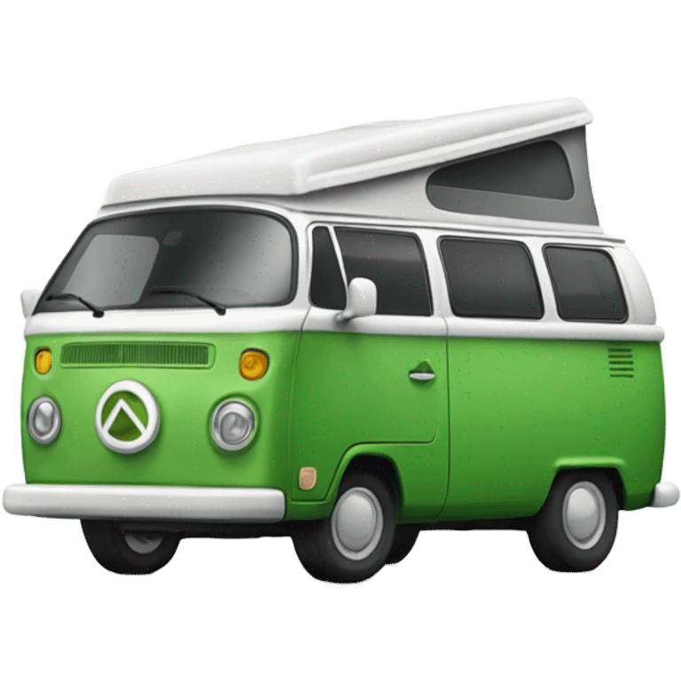 Green campervan emoji