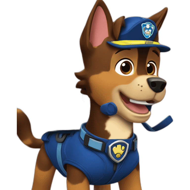 Paw patrol Chase emoji