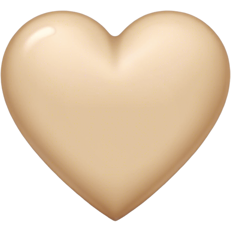 Beige heart emoji