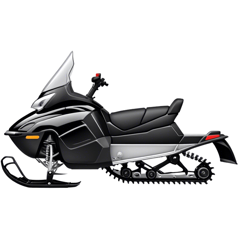 Black snowmobile  emoji