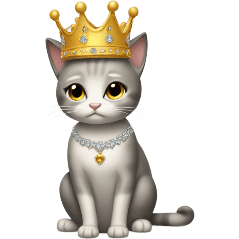 princess cat crying emoji