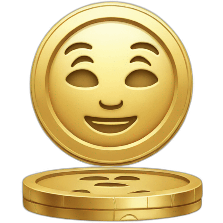 Shiny coin emoji