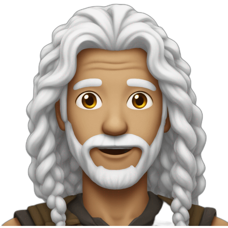 ganjar pranowo white hair emoji