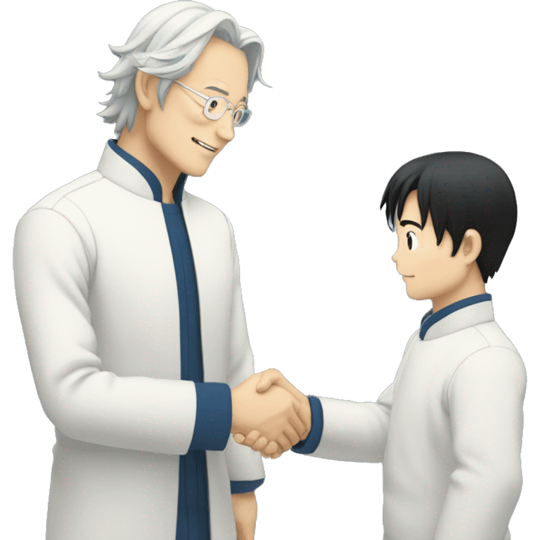 satoru gojo shaking drakes hand emoji